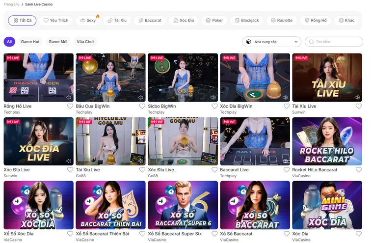 Sảnh Live Casino Bin88 Với Tỷ Lệ Thắng Khủng