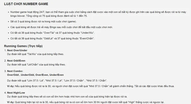 Trải Nghiệm Đỉnh Cao Với Dịch Vụ Quay Số Numbers Game Tại Bin88 Hấp Dẫn