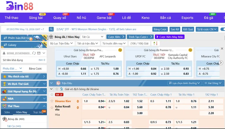 Khám Phá Thể Thao Saba Sports Tại Bin88 Sân Chơi Uy Tín Bậc Nhất