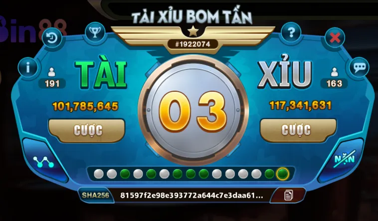 Bùng Nổ Tài Xỉu Bom Tấn Tại Bin88 Sân Chơi Uy Tín Bậc Nhất