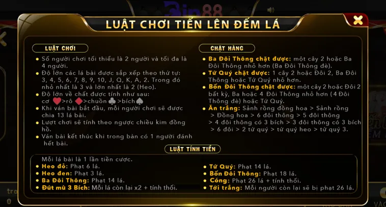 Tiến Lên Đếm Lá Tại Bin88 Thử Thách Trí Tuệ Với Những Ván Bài Đấu Trí Đầy Kịch Tính